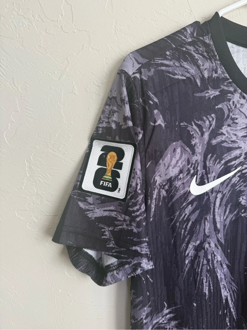 Nike England Football Jersey - Black & Gray Swirl